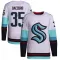 White Men's Joey Daccord Authentic Seattle Kraken Away Primegreen Jersey