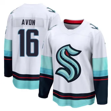White Men's Jon-Randall Avon Breakaway Seattle Kraken Away Jersey