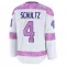 White Men's Justin Schultz Premium Seattle Kraken 2024 Hockey Fights Cancer Practice Jersey