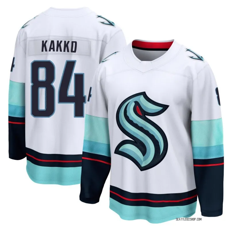 White Men's Kaapo Kakko Breakaway Seattle Kraken Away Jersey