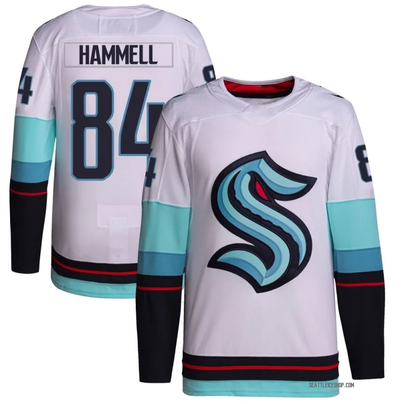 White Men's Kaden Hammell Authentic Seattle Kraken Away Primegreen Jersey