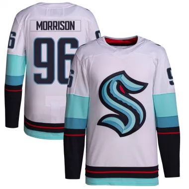 White Men's Logan Morrison Authentic Seattle Kraken Away Primegreen Jersey