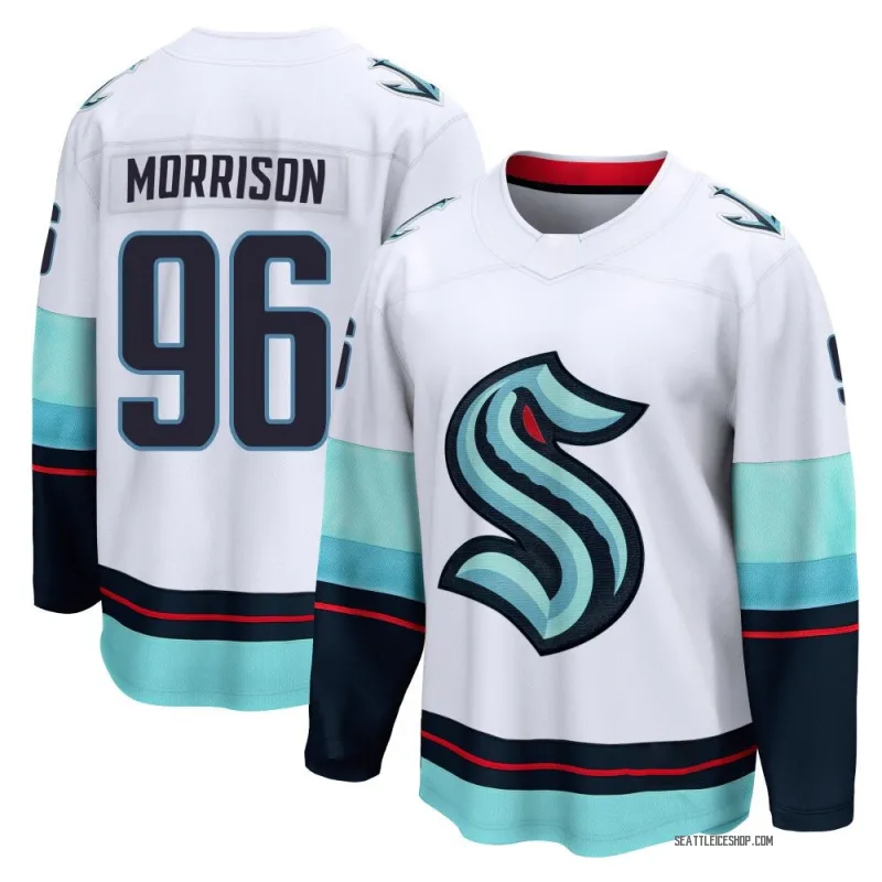 White Men's Logan Morrison Breakaway Seattle Kraken Away Jersey