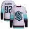 White Men's Lukas Dragicevic Authentic Seattle Kraken Away Primegreen Jersey