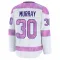 White Men's Matt Murray Premium Seattle Kraken 2024 Hockey Fights Cancer Practice Jersey