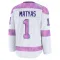 White Men's Michael Matyas Premium Seattle Kraken 2024 Hockey Fights Cancer Practice Jersey