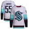 White Men's Ryan Lindgren Authentic Seattle Kraken Away Primegreen Jersey