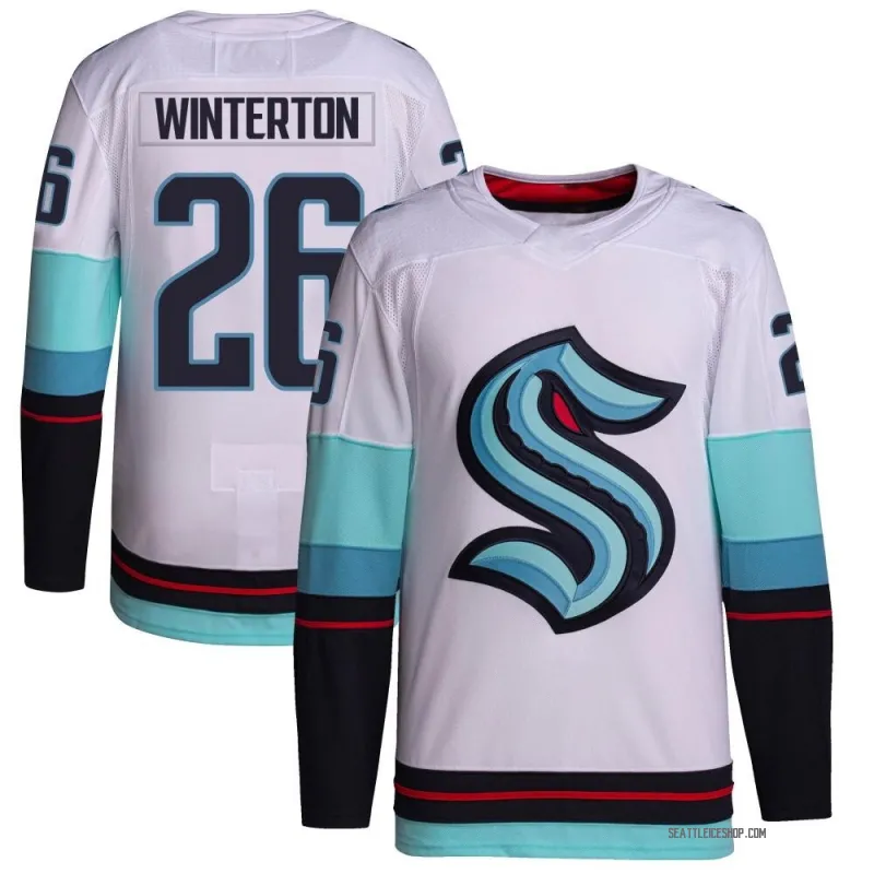 White Men's Ryan Winterton Authentic Seattle Kraken Away Primegreen Jersey