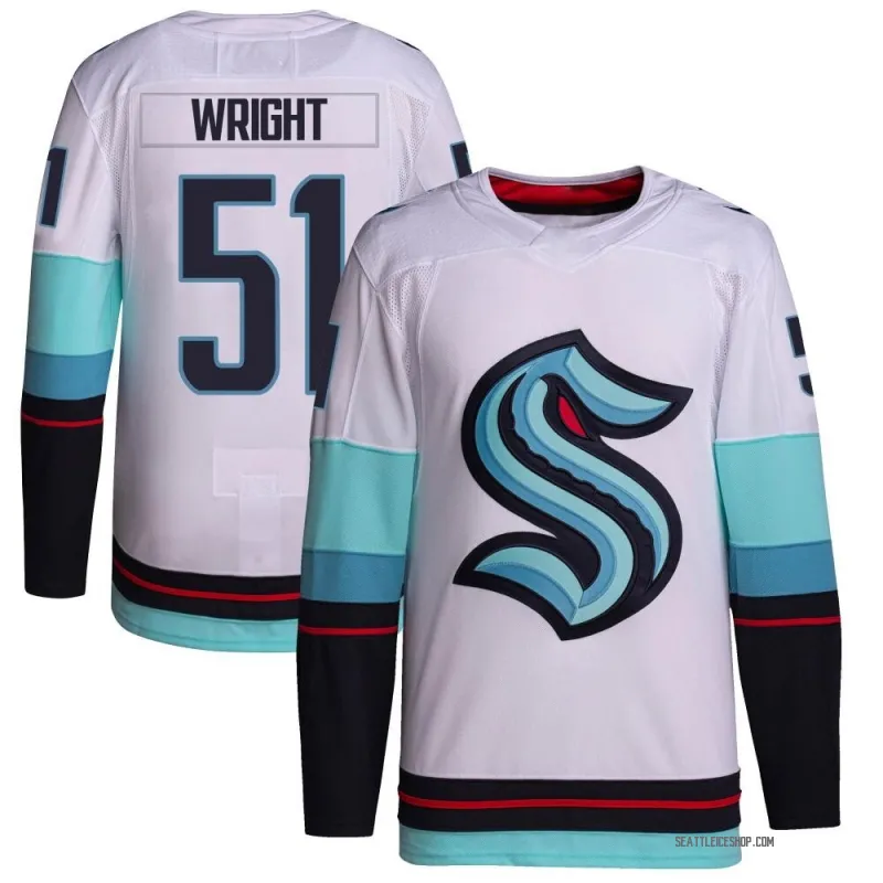 White Men's Shane Wright Authentic Seattle Kraken Away Primegreen Jersey