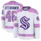 White Men's Ville Ottavainen Premium Seattle Kraken 2024 Hockey Fights Cancer Practice Jersey
