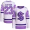 White/Purple Men's Gustav Olofsson Authentic Seattle Kraken Hockey Fights Cancer Primegreen Jersey