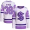 White/Purple Men's Jani Nyman Authentic Seattle Kraken Hockey Fights Cancer Primegreen Jersey