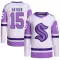 White/Purple Men's John Hayden Authentic Seattle Kraken Hockey Fights Cancer Primegreen Jersey