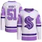White/Purple Men's Shane Wright Authentic Seattle Kraken Hockey Fights Cancer Primegreen Jersey