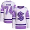 White/Purple Youth Bobby McMann Authentic Seattle Kraken Hockey Fights Cancer Primegreen Jersey