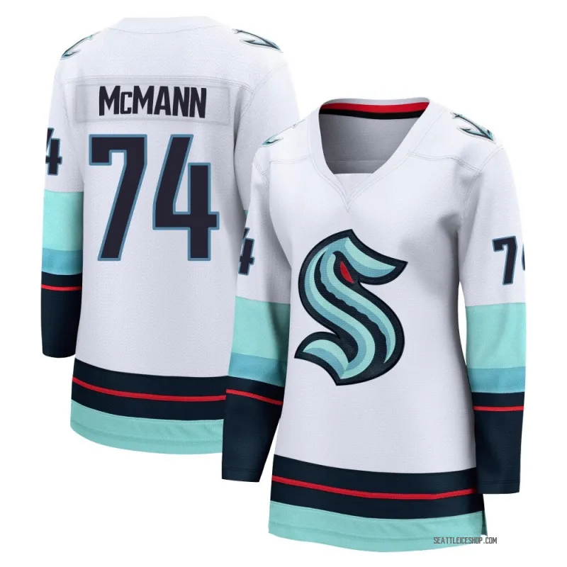 White Women's Bobby McMann Breakaway Seattle Kraken Away Jersey