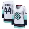 White Women's Jake O'Brien Breakaway Seattle Kraken Away Jersey