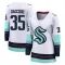 White Women's Joey Daccord Breakaway Seattle Kraken Away Jersey