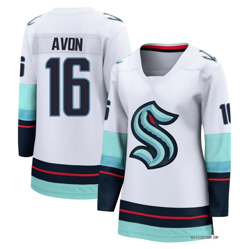 White Women's Jon-Randall Avon Breakaway Seattle Kraken Away Jersey