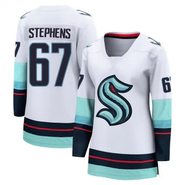 White Women's Mitchell Stephens Breakaway Seattle Kraken Away Jersey