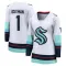 White Women's Victor Ostman Breakaway Seattle Kraken Away Jersey