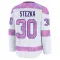 White Youth Ales Stezka Premium Seattle Kraken 2024 Hockey Fights Cancer Practice Jersey