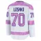 White Youth Andrei Loshko Premium Seattle Kraken 2024 Hockey Fights Cancer Practice Jersey