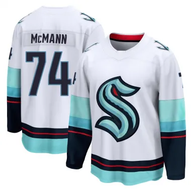 White Youth Bobby McMann Breakaway Seattle Kraken Away Jersey
