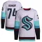 White Youth Carson Rehkopf Authentic Seattle Kraken Away Primegreen Jersey