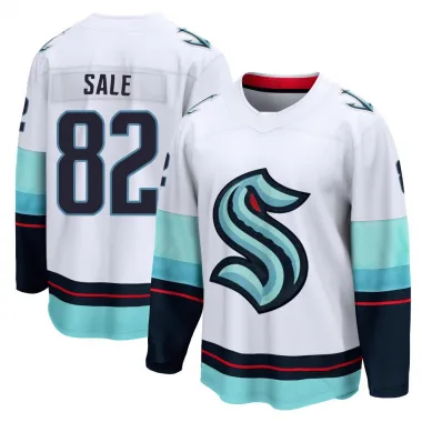 White Youth Eduard Sale Breakaway Seattle Kraken Away Jersey