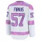 White Youth Jagger Firkus Premium Seattle Kraken 2024 Hockey Fights Cancer Practice Jersey