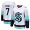White Youth Jordan Eberle Breakaway Seattle Kraken Away Jersey