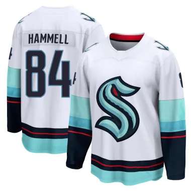 White Youth Kaden Hammell Breakaway Seattle Kraken Away Jersey
