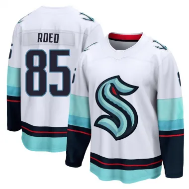 White Youth Lleyton Roed Breakaway Seattle Kraken Away Jersey