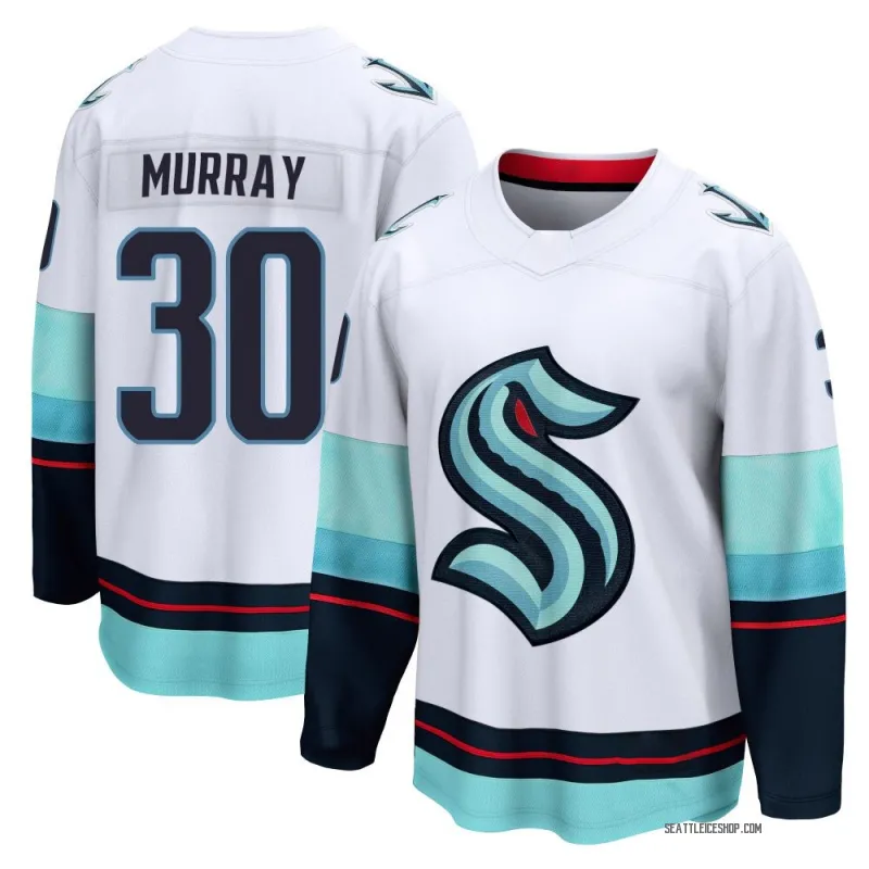 White Youth Matt Murray Breakaway Seattle Kraken Away Jersey