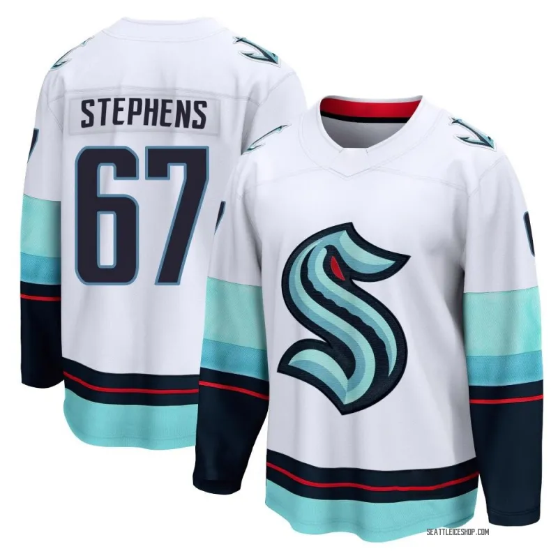 White Youth Mitchell Stephens Breakaway Seattle Kraken Away Jersey
