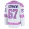 White Youth Mitchell Stephens Premium Seattle Kraken 2024 Hockey Fights Cancer Practice Jersey