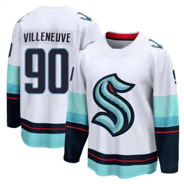 White Youth Nathan Villeneuve Breakaway Seattle Kraken Away Jersey