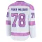 White Youth Oscar Fisker Molgaard Premium Seattle Kraken 2024 Hockey Fights Cancer Practice Jersey