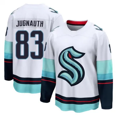 White Youth Tyson Jugnauth Breakaway Seattle Kraken Away Jersey
