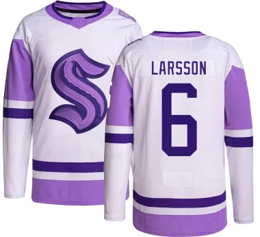 Men's Adam Larsson Authentic Seattle Kraken Hockey Fights Cancer Jersey