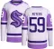 Men's Ben Meyers Authentic Seattle Kraken Hockey Fights Cancer Jersey