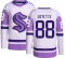 Men's David Goyette Authentic Seattle Kraken Hockey Fights Cancer Jersey