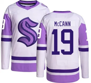 Men's Jared McCann Authentic Seattle Kraken Hockey Fights Cancer Jersey