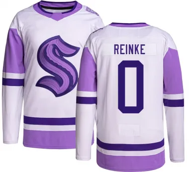 Men's Mitch Reinke Authentic Seattle Kraken Hockey Fights Cancer Jersey