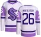 Men's Ryan Winterton Authentic Seattle Kraken Hockey Fights Cancer Jersey