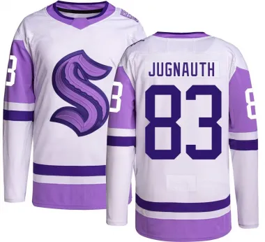 Men's Tyson Jugnauth Authentic Seattle Kraken Hockey Fights Cancer Jersey