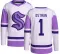 Men's Victor Ostman Authentic Seattle Kraken Hockey Fights Cancer Jersey