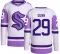 Men's Vince Dunn Authentic Seattle Kraken Hockey Fights Cancer Jersey