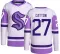 Youth Berkly Catton Authentic Seattle Kraken Hockey Fights Cancer Jersey